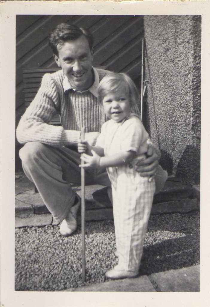 Burnett and Judith, at Bothkenny, ca. 1958